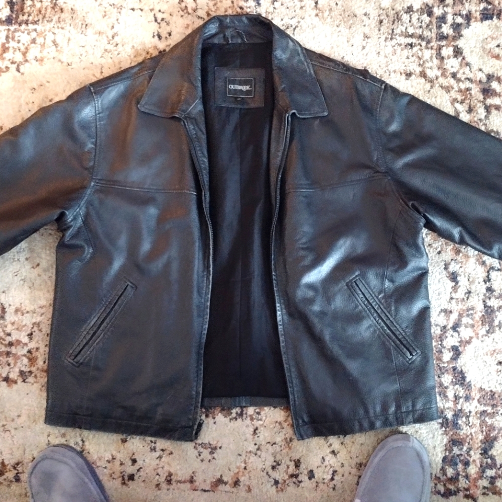 OutBrook men's large leather jacket